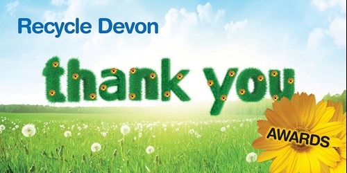 Recycle Devon Thank you Awards graphic