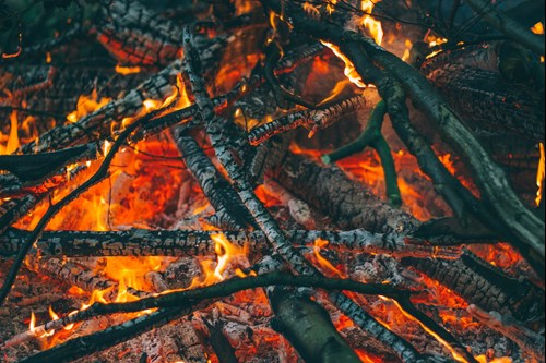 Stock image of a bonfire by Pexels from Pixabay